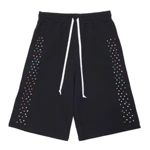 Cactus Valley Crystal Cactus Sweat Shorts Black