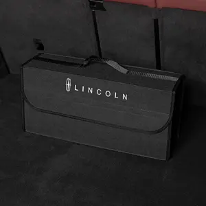 Car Storage Bag Car Trunk Organizer Soft Felt Storage Box For Lincoln Navigator Continental Nautilus Aviator MKZ MKX MKC MKT MKS Corsair Mark E