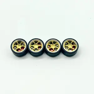 11mm Gold TE37 w Red Caliper Alloy Bearing Wheels - Spinners