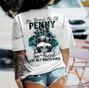 YOU REMIND ME OF A PENNY TWO FACED NOT WORTH MUCH tshirt ,hoodie, sweatshirt, Aesthetic tatoo merch summer outfits, style, streetwear, Nun top, vintage y2k graphic tees, Fatherday, Memorial day, 4th July