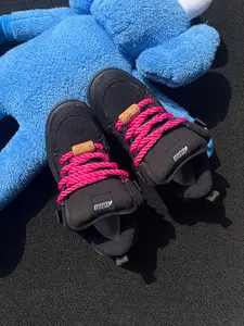 Men's Warrior Skate Shoes, Vintage Outdoor Laces, Casual Low Top Canvas Sneakers, Sporty Streetwear for Fall & Winter