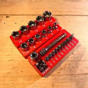 Magnetic Socket Organizer For Craftsman Cmmt12110lz 1/4&Quot; Drive Metric Set 3D Printed Tool Holder