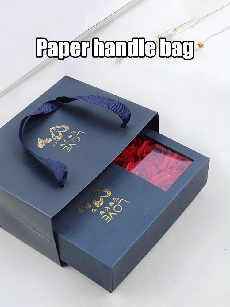 Jewelry Box Immortal Flower Jewelry Box Roses Window Valentine's Day Mother's Day Gift Box Ring Earrings Pendant Necklace Box