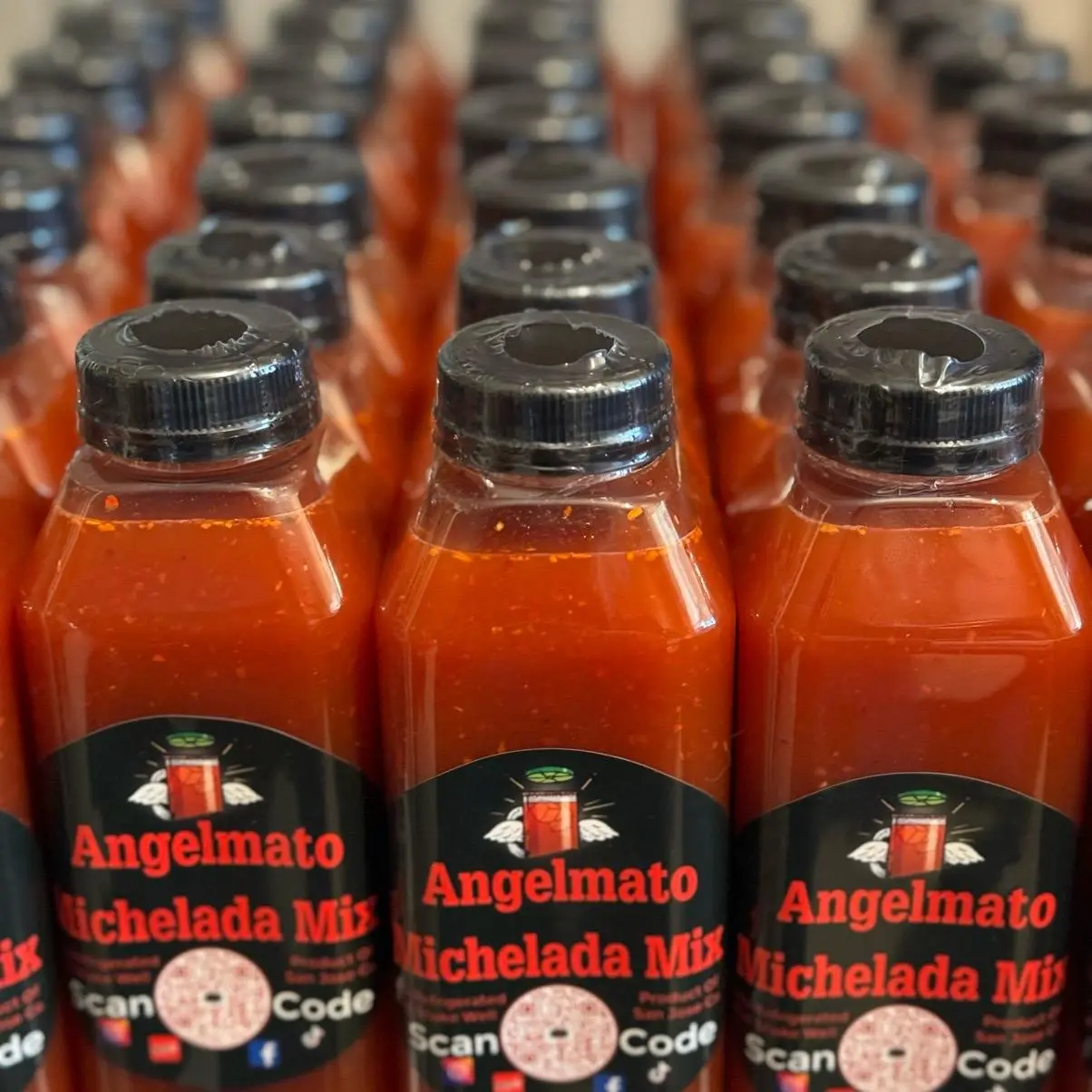 Angelmatomicheladamix LLC Michelada Mix 16oz Bottle for Beverages with Fresh Lemon Juice and Spices Lemon Flavor Syrup For Drinks