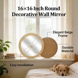 Boho Dreams!Handmade Rattan Wall Mirror for the Perfect Room Glow