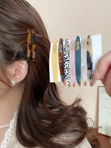 Acrylic Gradient Hair Clip, Single Piece One-Row Clamp, Stylish Hair Accessory for All Occasions, Durable and Easy to Use