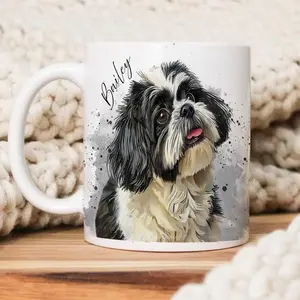 [Sale up to 40%] + [FREE SHIP] Personalized Dog Grandma Mug, Custom Pet Photo Gift, pet memorial gift