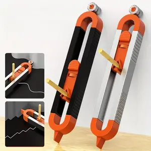 Contour Gauge with Lock, Adjustable Shape Duplicator Tool for Flooring Tile & Woodworking, DIY Home Improvement Tool Gift for Men