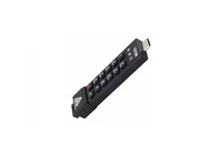 Apricorn Aegis Secure Key 3NXC 256GB USB 3.2 Type C Flash Drive - 512 GB - USB 3.2 Type C - 625 MB/s Write Speed - Black - 256-bit AES-XTS - TAA Compliant (ASK3-NXC-512GB)
