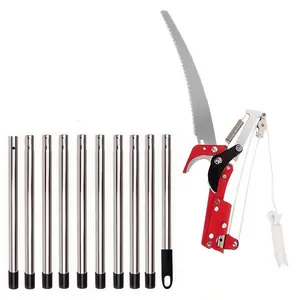 10-Piece Assembly Structure Kit, High Branch Saw, Tree Pruning Tool, Fruit Picking Tool, Single Piece Packaging, Essential Gardening Gear