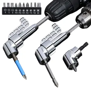 Corner Angled Screwdriver Drill Adapter Screwdriver Batch Wrench Driver Bending Batch Hand Repair Tools Drill Extension Screwdriver Connector