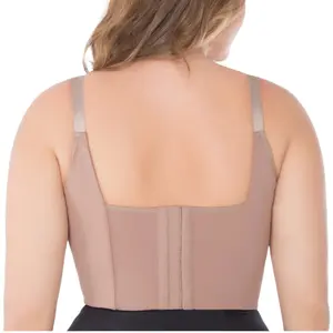 Push Up Faja Bra Smooths Fat Bulges on Sides and Back Powernet Fabric Support Compression Soft Side Rods Adjustable Straps 3 Rows of Hooks 100% Colombian Product
