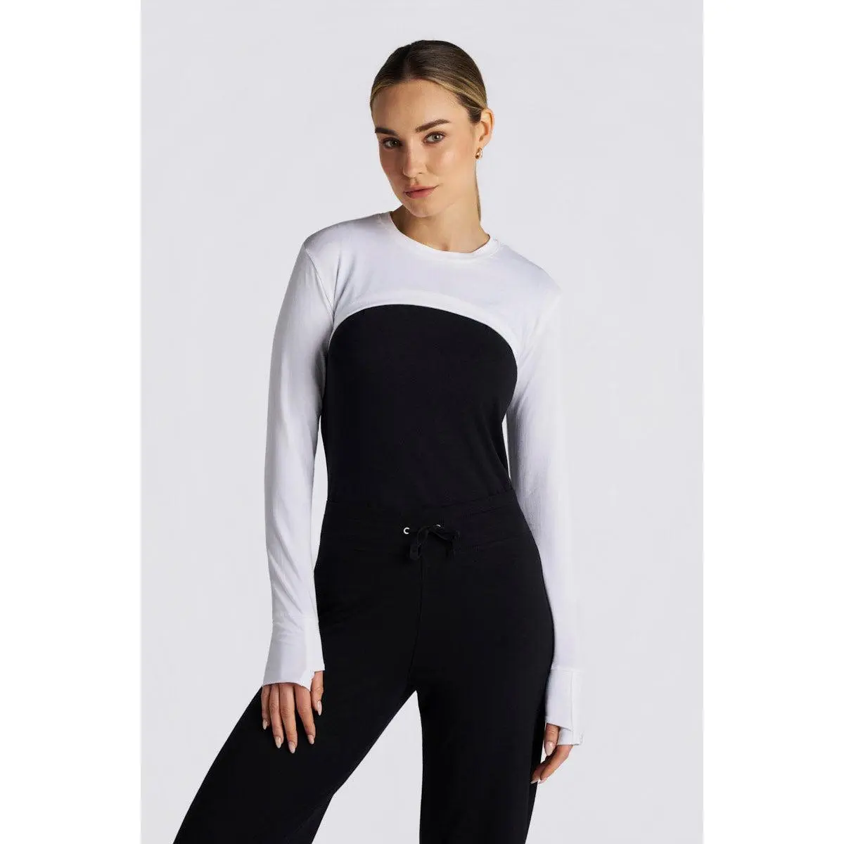 Luna | Women's Pullover Shrug | White