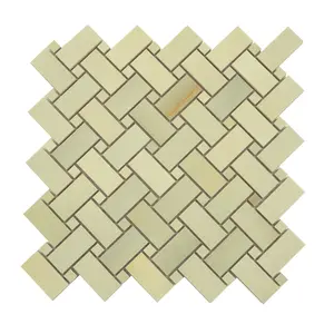 Celadon Giada 12x12 Lappato Onyx Basketweave Porcelain Mosaic Tile (5 pack, 4.84 sq ft/case)