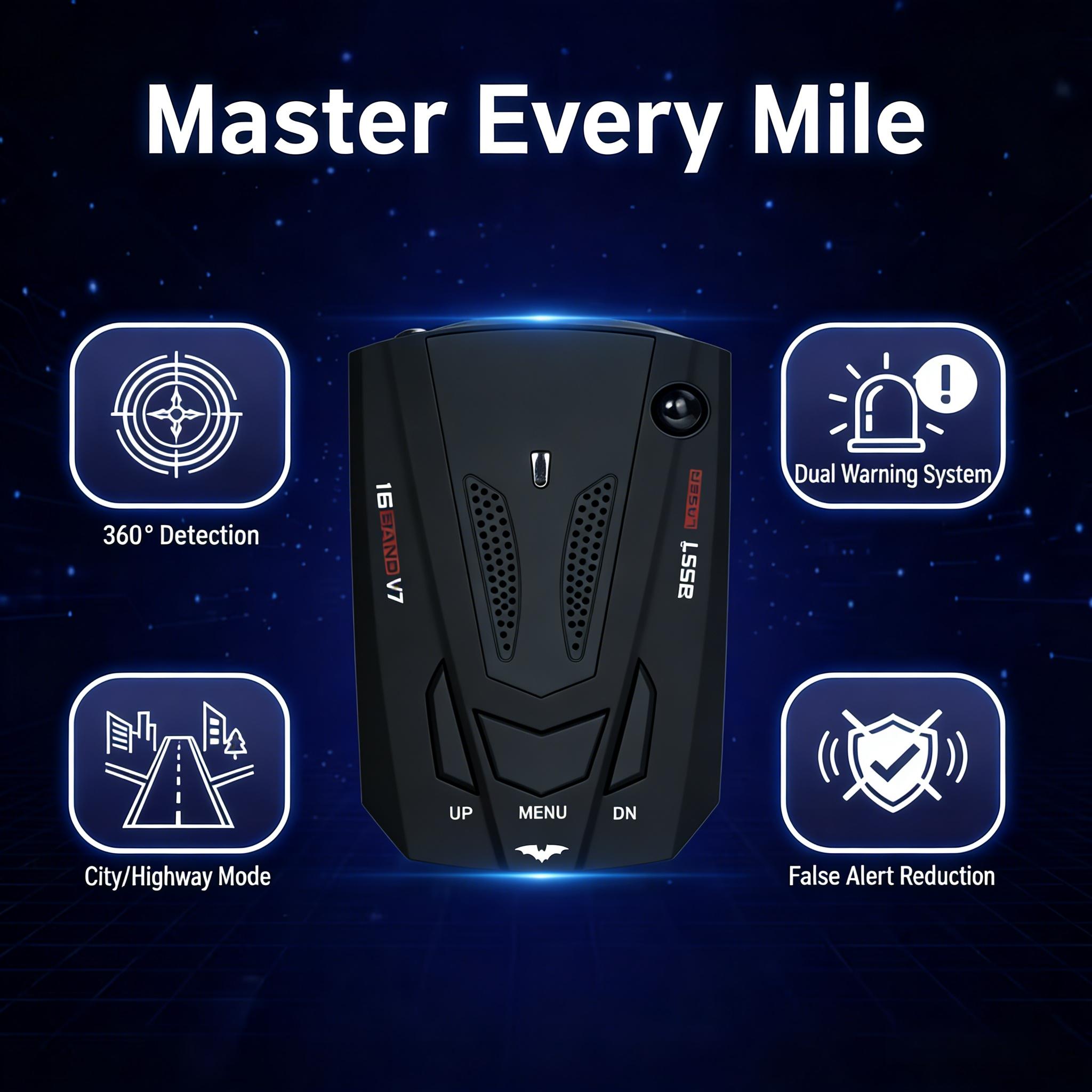 Instant Setup Car Safety Device – Voice Alerts & LED Readout, Dual Driving Modes, Universal Fit for All Vehicles, Essential Travel Companion