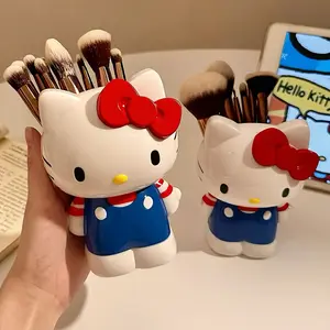 Cartoon Character PVC Multi-Functional Storage Cylinder, Office Desk Stationery Organizer, Makeup Brush Holder, Toothbrush Storage, Home Decor Gift