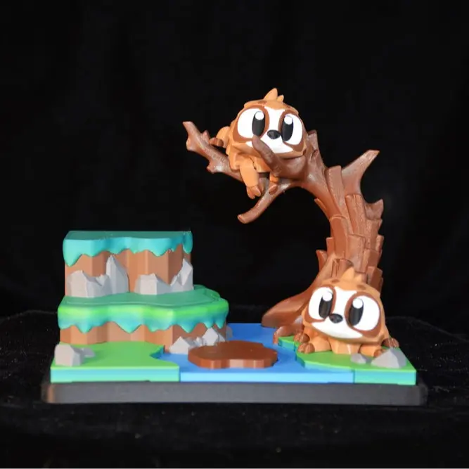 3D Print - Wilderness with 2 Animals (Random), Decor, Ornaments, Room Decor