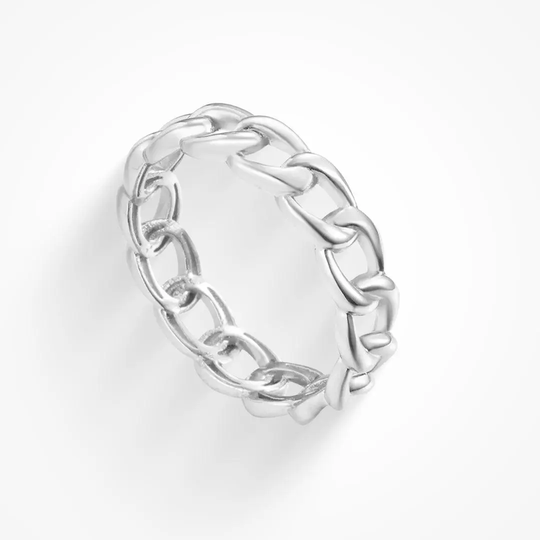 EVRY JEWELS Gold or Silver Plated Women's Waterproof Bad B Ring