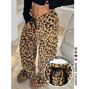 Women’s Plaid Flannel Casual Pants, Straight-Leg Design with Convenient Pockets, Stylish and Comfortable Sleepwear, Perfect for All Seasons