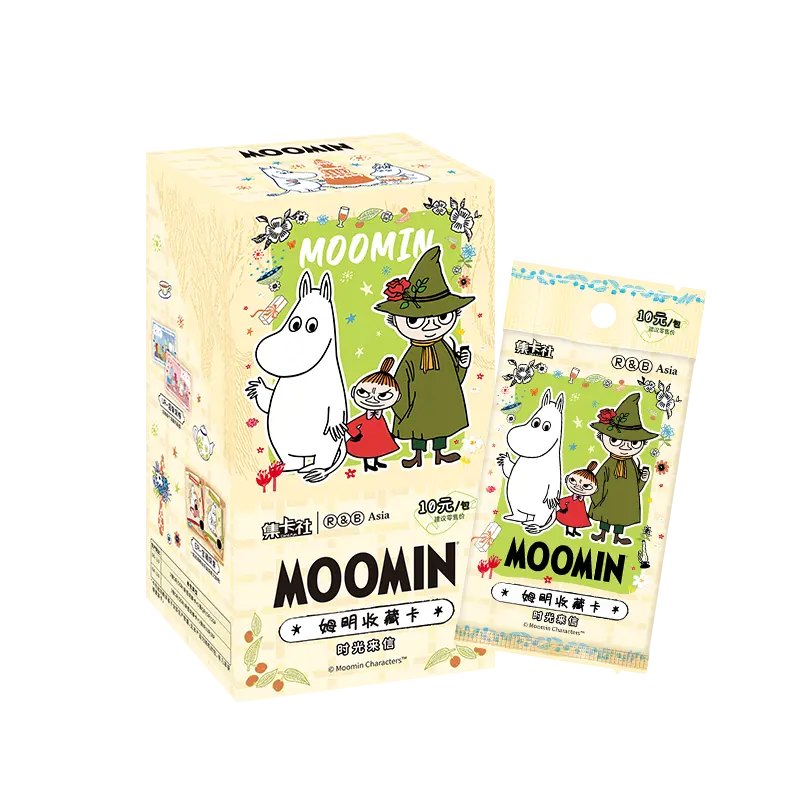 Cardfun Moomin Cards Booster Box 10 Packs Official Anime TCG CCG Collectable Trading Card Pack Booster Packs