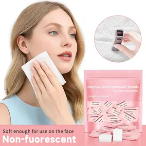Disposable compressed towel tablets — portable, compact face towels suitable for home use, camping, hiking, travel, picnics, and gym workouts. Ideal for on-the-go hand cleansing, facial cleansing, and makeup removal. 1 pack, 30 count, size 9.4″ × 11.8″.