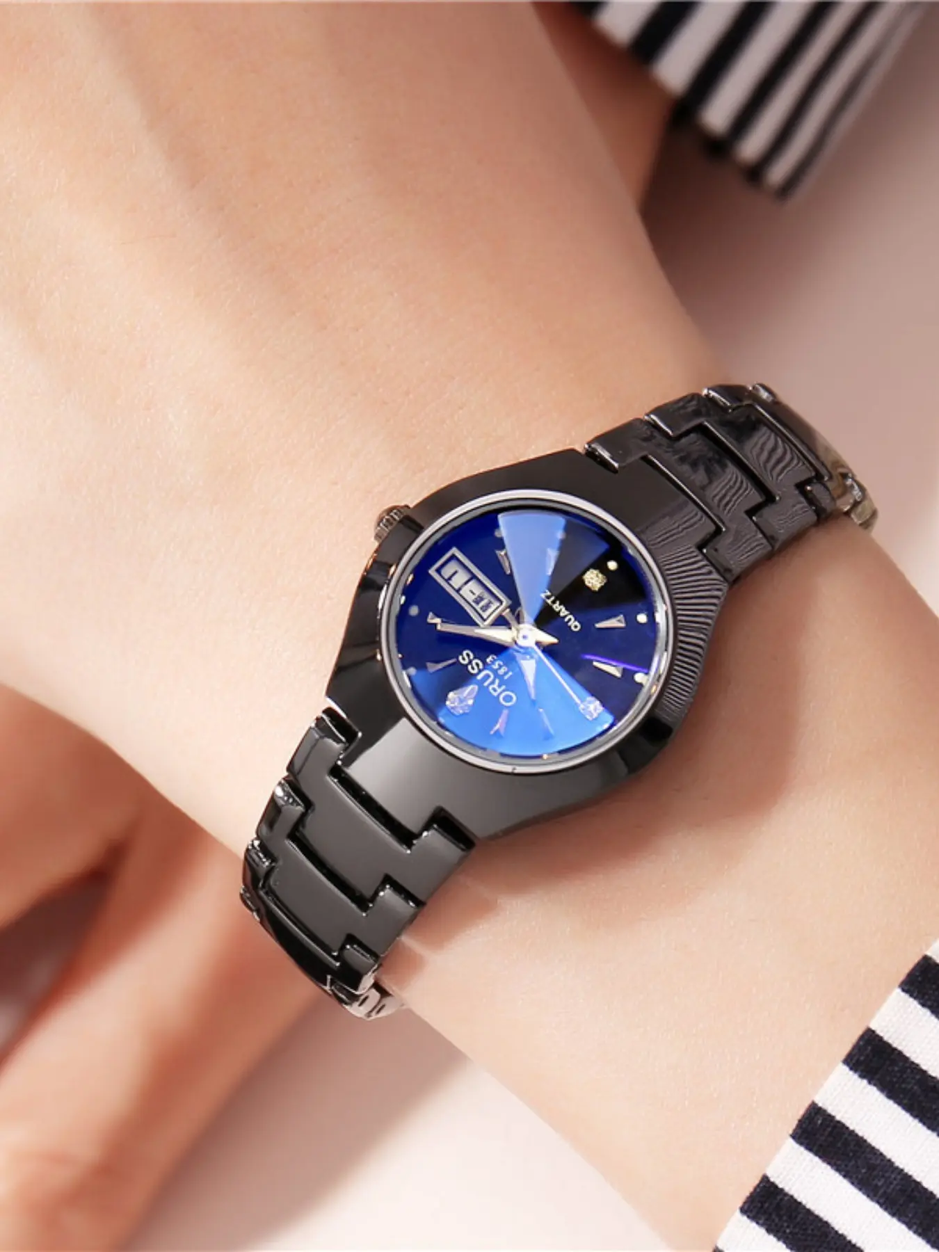 Women's Analog Quartz Watch, Casual Style Alloy Case, Waterproof Button Cell Battery, All-Season Fashion Accessory, Fashionable Waterproof Watch, Quartz Wristwatch, Fashionable Watches, Fashion Wristwatches, Analogue Quartz Watch