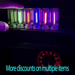 USB Night Light Touch Dimming LED Incandescent Portable Lighting Plug and Play for Bedroom & Car Interior Decorative Ambient Light Adjustable