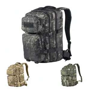 Tactical Backpack for Men 35L Small Molle System Water Resistant 3 Day Survival Assault Pack for Bug Out Bag Rucksack Travel Hiking Camping Gym Range Trekking Hunting Sport Work