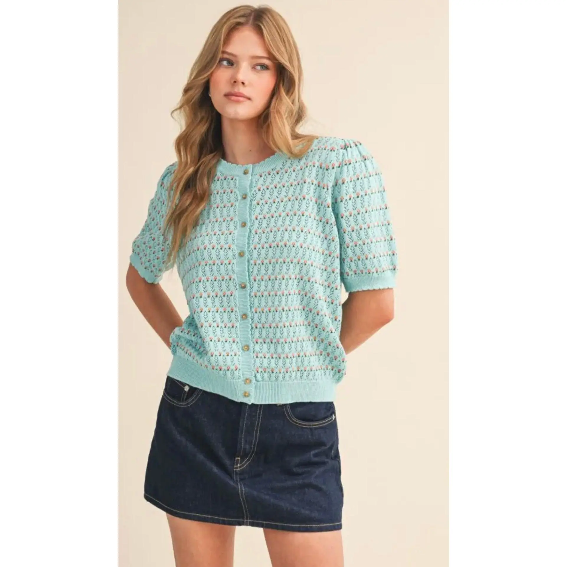 Electric Blue Soft Cardigan