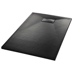 vidaXL Shower Base Tray SMC Black 39.4"x31.5"