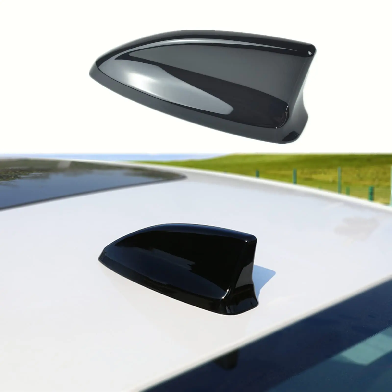 for honda 11th gen Civic Accessories 2022 2023 2024 2025 2026 Car Shark Fin Antenna Topper Cover Trim Exterior Decoration Sticker