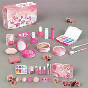 Pretend Makeup Toy, 12pcs/set Simulation Makeup Toy with Box, Pretend Play Makeup Toy for Girls, Birthday Gift for Kids