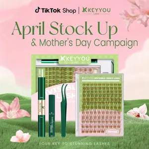 KEYYOU Natural Lash Clusters Wispy Brown  Eyelash Extension Kit Waterproof Long Lasting Easy DIY At Home Ultra Thin Band Cosmetic Makeup Tiktok April Stock Up & Mother's Day Campaign