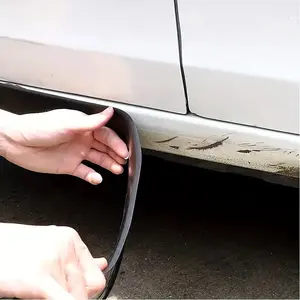 1m car side skirt bumper protector, universal rubber scratch resistant edge guard, Car Decals, Decal For Cars