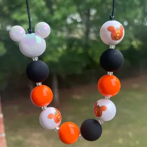 Mickey Pumpkin Adjustable Kid & Adult adjustable necklace