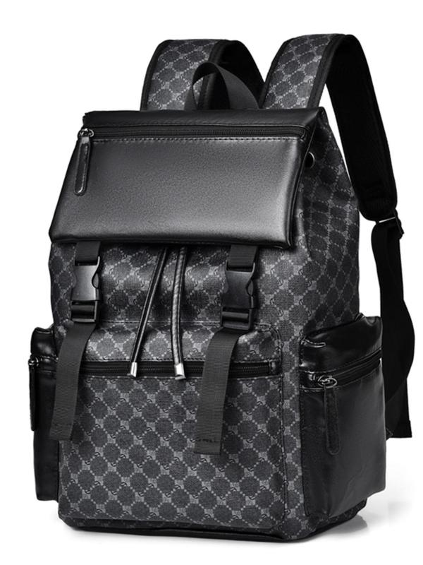 Fashionable Durable Geometric Pattern Backpack, Multi-functional ...