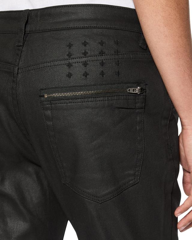 KSUBI VAN WINKLE WAXED CAGED JEANS