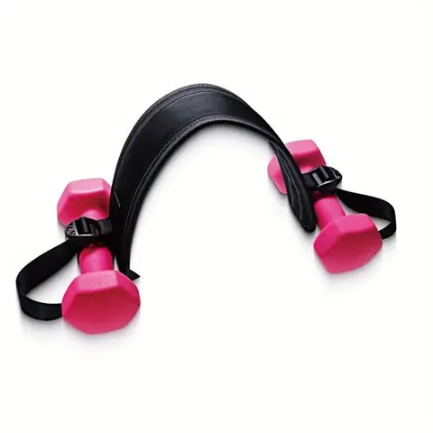 Adjustable Dumbbell Belt, Durable Dumbbell Hip Thrust Belt, Portable Dumbbell Thrust Band, Fitness Equipment Accessories for Home Gym, Glutes Workout Equipment, Thrusting Belt, Strength Training Accessory