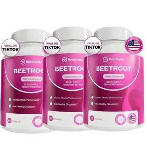 3 Bottles of Flash Sale Rosabella Organic Beetroot Capsules (1300mg) for Blood Flow & Heart Health