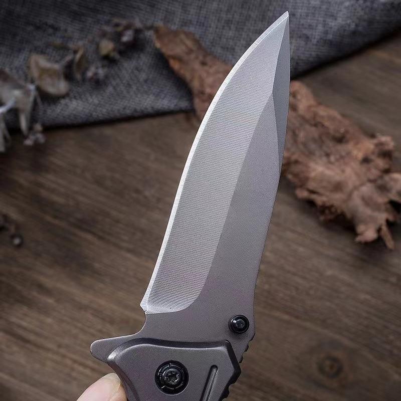 A variety of wooden handle stainless steel fruit knives, high hardness and sharp folding knives, outdoor multi-functional self-defense Christmas gifts