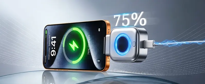 140W Type-C Physical-Disconnect Battery Power Bank - Chargeable Mobile Protection Device with Auto-Eject, Smart Auto-Stop, Anti-Overcharge Tech, Green Light, High Compatibility for Safe Overnight Use (Includes Screenless Bluetooth Earbuds, Hair Curlers)