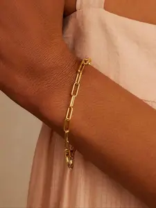 Fashion Ot Clasp Bracelet, Copper Material Vintage Simple Classic Paperclip Style Women Jewelry Gift, Casual All Season Ladies Accessory