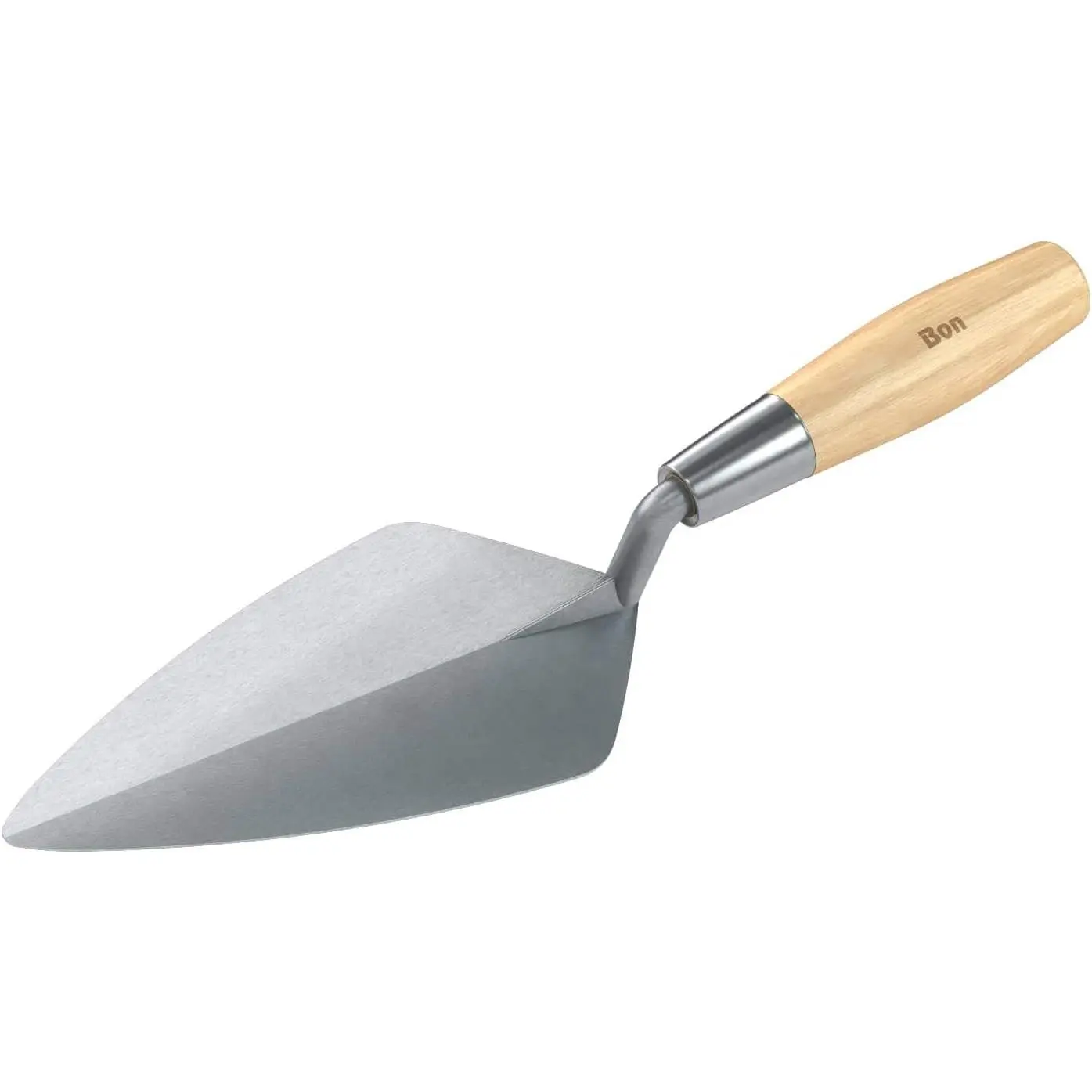 72-212 Brick Trowel - Carbon Steel Narrow London 9-inch Wood Handle - For Brick, Block and Stone Masonry Construction