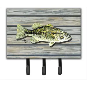 Carolines Treasures  6 x 9 In. Fish Bass Small Mouth Leash or Key Holder
