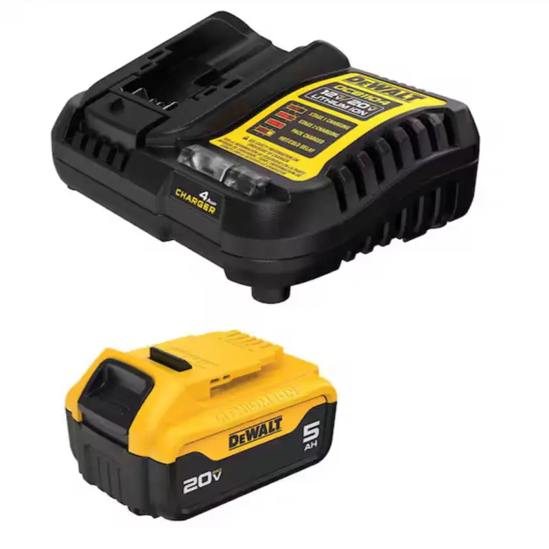 DEWALT 20V MAX Lithium-Ion 5.0 Ah Battery and Charger Kit
