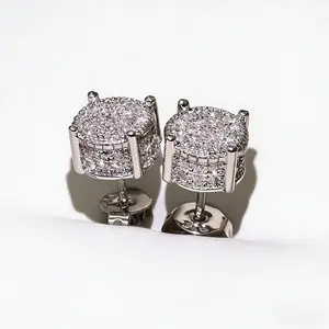 Women's Elegant Sparkle Stud Earrings, Minimalist Fashion Earrings for Party & Daily Wear, Trendy All-Match Exquisite Jewelry, High-Quality Ear Studs for Birthday Gift