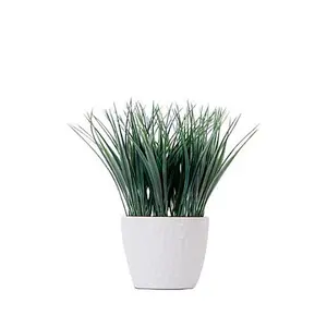 Nearly Natural 9 in. Artificial Grass Plant with Decorative Planter