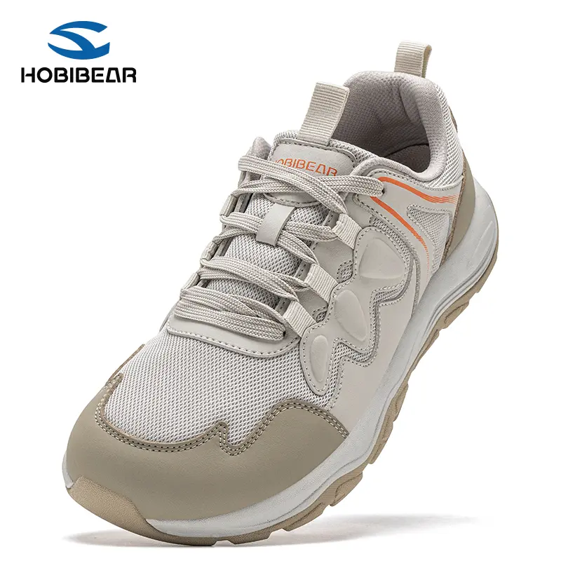 HOBIBEAR Retro Casual Dad Shoes Unisex Breathable Casual Shoes Fabric Synthetic Leather Soft Sole Wear-Resistant Commuter Shoes