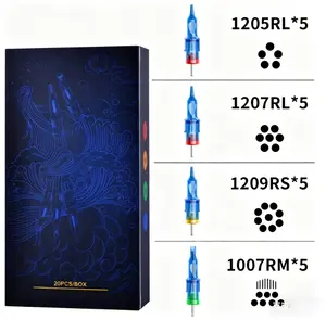 20-Pack Mixed Ballpoint Pen Saturated Pigment Refills 1205RL 1207RL 1209RS 1007RM Models for Writing Supplies