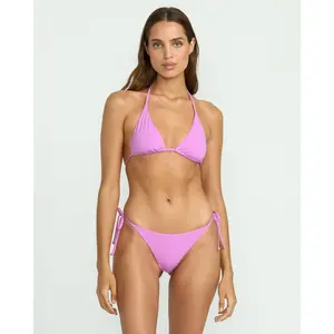 BILLABONG Women's Sol Searcher Multi Triangle Bikini, Two Piece Swimsuit, Adjustable Tie Neck & Back, Multi-Ways, Removable cups[Two Options, Set Available]